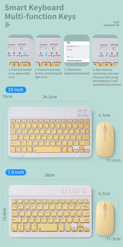 Universal Mini Wireless Keyboard & Mouse Combo: Seamless Connectivity for All Devices