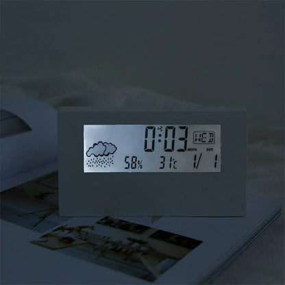 Smart Digital Alarm Clock: Sleek, Silent, and Multifunctional - Ideal for Students, Children's Bedrooms, and Bedside Use