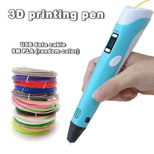 Unleash Creativity: USB 3D Printing Pen DIY Drawing Kit with 9M PLA Filament - Ideal for Occasional Gifting