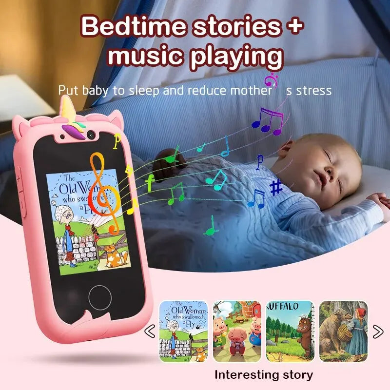 Smart Touchscreen Camera & MP3 Player: Ideal Kids' Gift for Ages 3-8