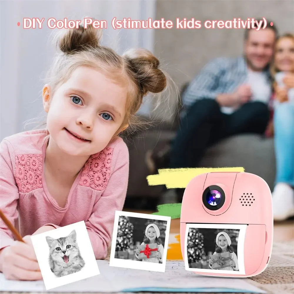 PocketPix: Portable Smart Camera & Printer for Kids - Instant Prints, Video Recording, Fun Learning!