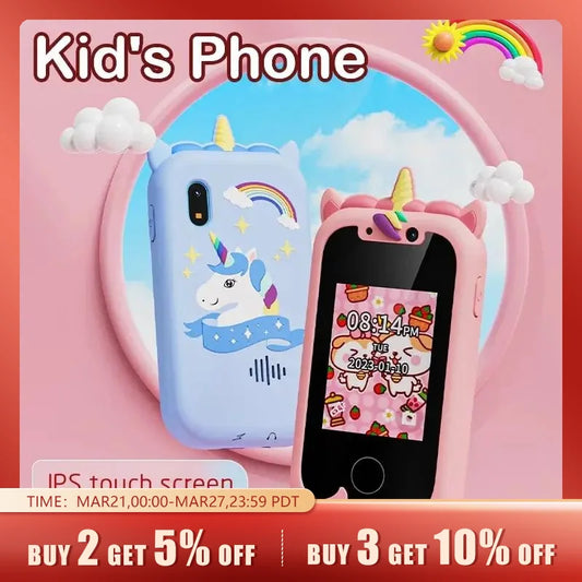 Smart Touchscreen Camera & MP3 Player: Ideal Kids' Gift for Ages 3-8