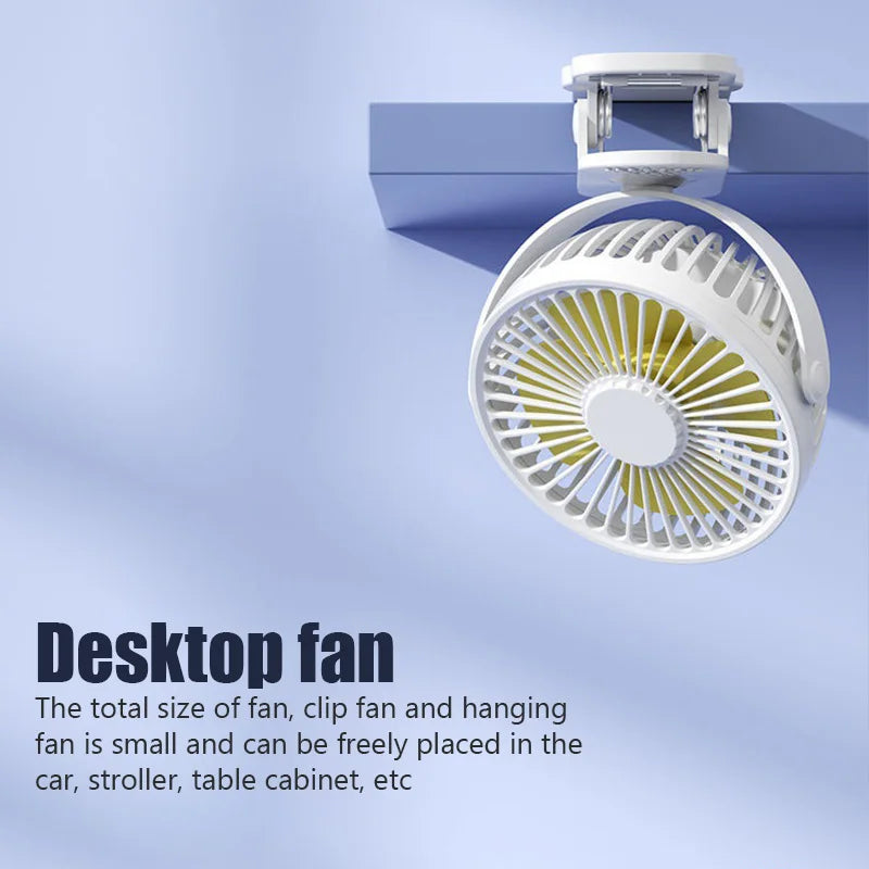 Whisper-Quiet USB Charged Portable Mini Hand Clip Fan: Ideal for Travel, Outdoor Adventures, Dorms & Desktops, Premium Cooling Solution