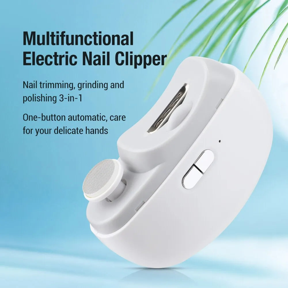 Introducing the 2-in-1 Electric Nail Clipper: Your Portable Solution for Effortless Manicures!"