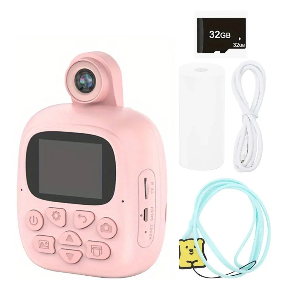 PocketPix: Portable Smart Camera & Printer for Kids - Instant Prints, Video Recording, Fun Learning!