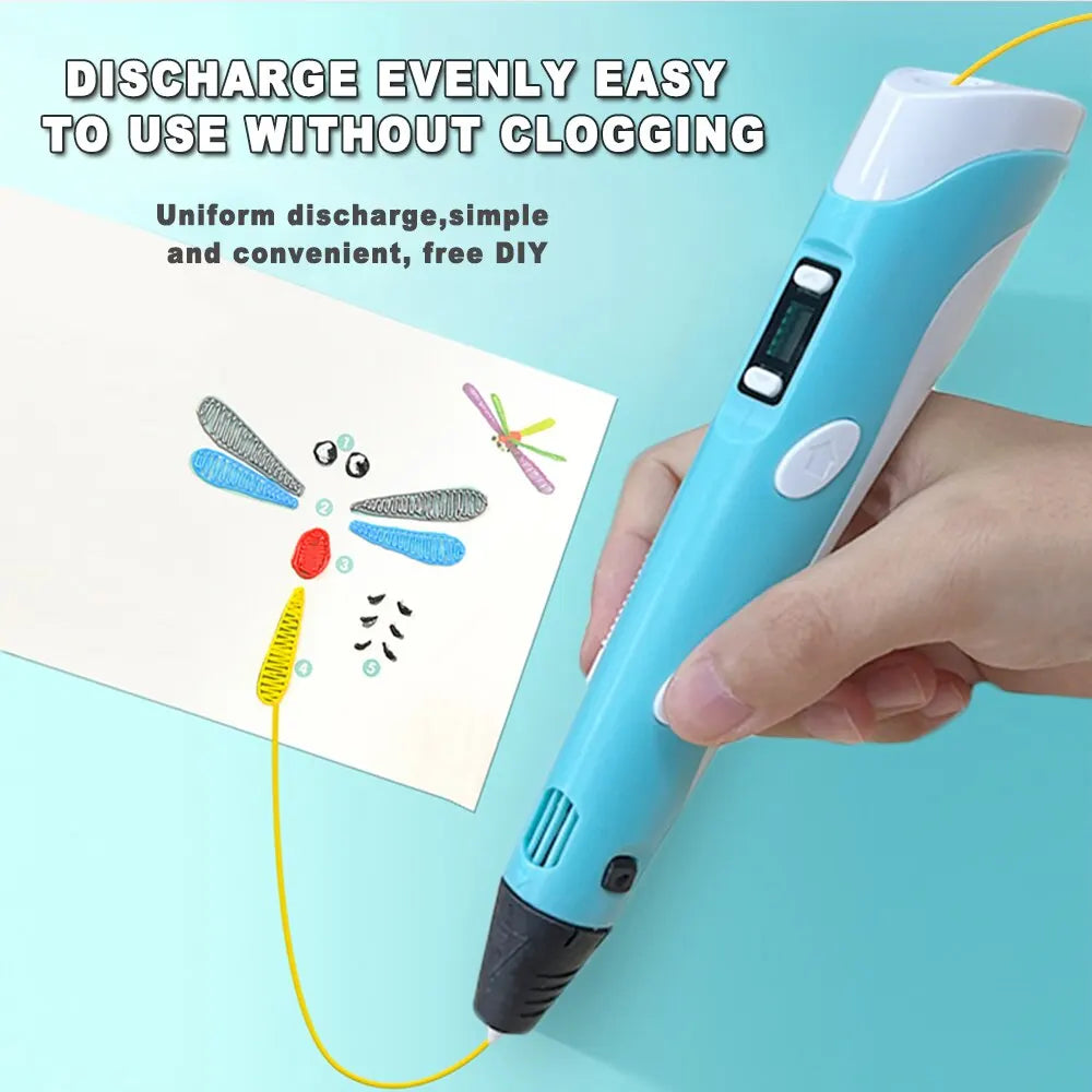 Unleash Creativity: USB 3D Printing Pen DIY Drawing Kit with 9M PLA Filament - Ideal for Occasional Gifting