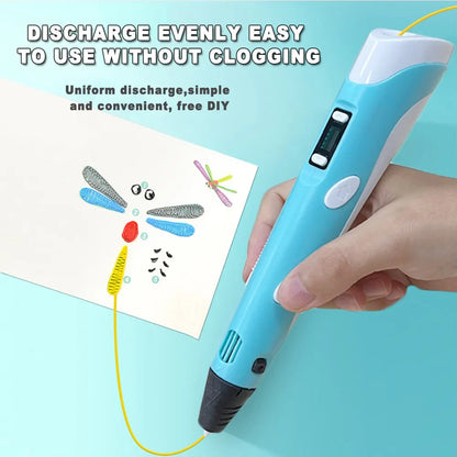 Unleash Creativity: USB 3D Printing Pen DIY Drawing Kit with 9M PLA Filament - Ideal for Occasional Gifting