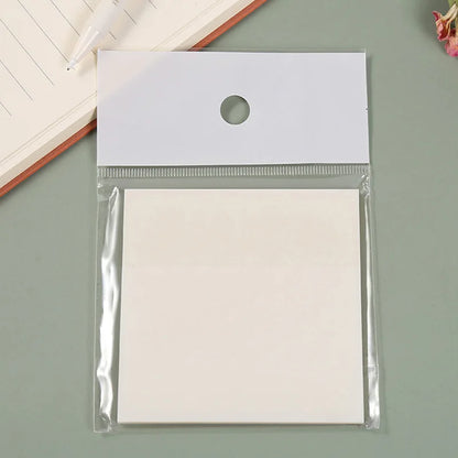 Set of 6 Transparent Sticky Note Books: Clear Scraping Stickers for School, Office, and More!