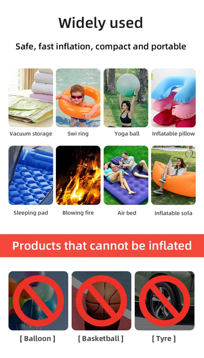 Wireless Portable Inflator/Deflator for Cushions, Beds, and More