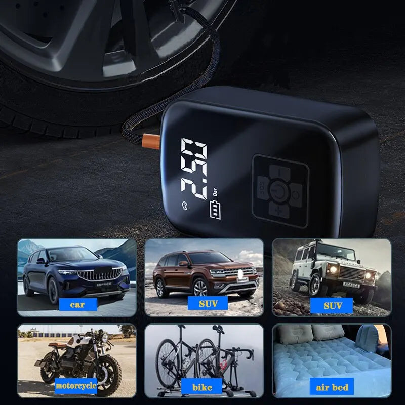 AutoAir Pump: Portable Wireless Tire Inflator for Vehicles & More