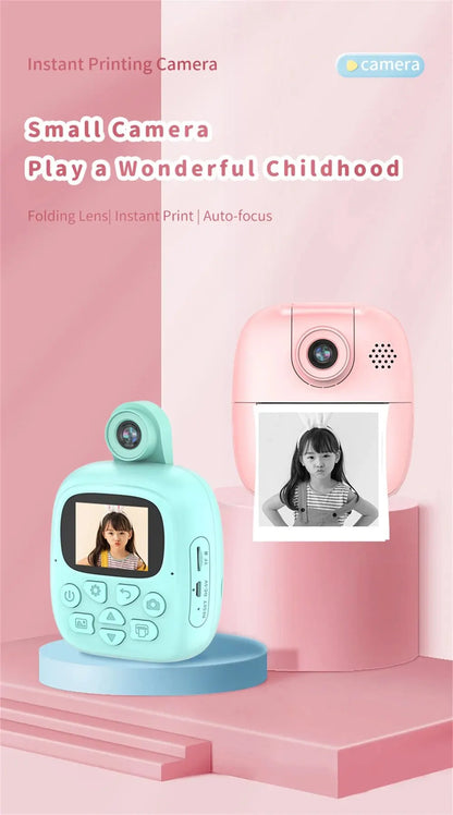 PocketPix: Portable Smart Camera & Printer for Kids - Instant Prints, Video Recording, Fun Learning!