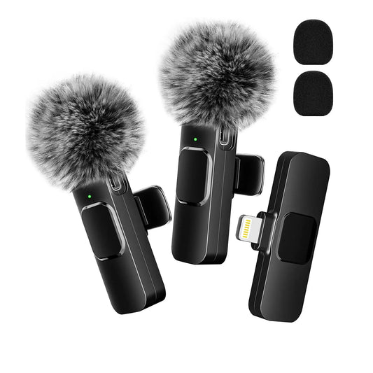 Wireless Lavalier Microphone: Crystal Clear Recording for Mobile Devices & Laptops!