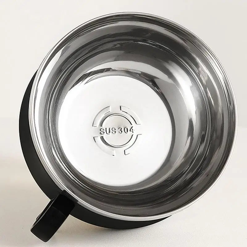 Large 1000ml Stainless Steel Ramen Bowl Set with Lid - Perfect for Instant Noodles, Soup, Salad, and More