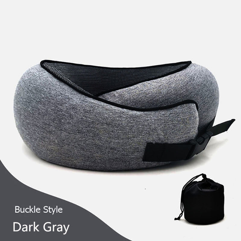 Travel Comfort Neck Pillow: Memory Foam Support for Restful Sleep Anywhere