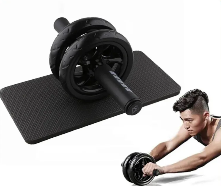 FlexCore Pro: Ultimate AB Roller System with Resistance Bands & Knee Pad