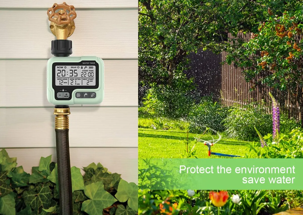 Automated Garden Water Timer: Intelligent Sprinkler System for Outdoor Water Conservation and Time Efficiency