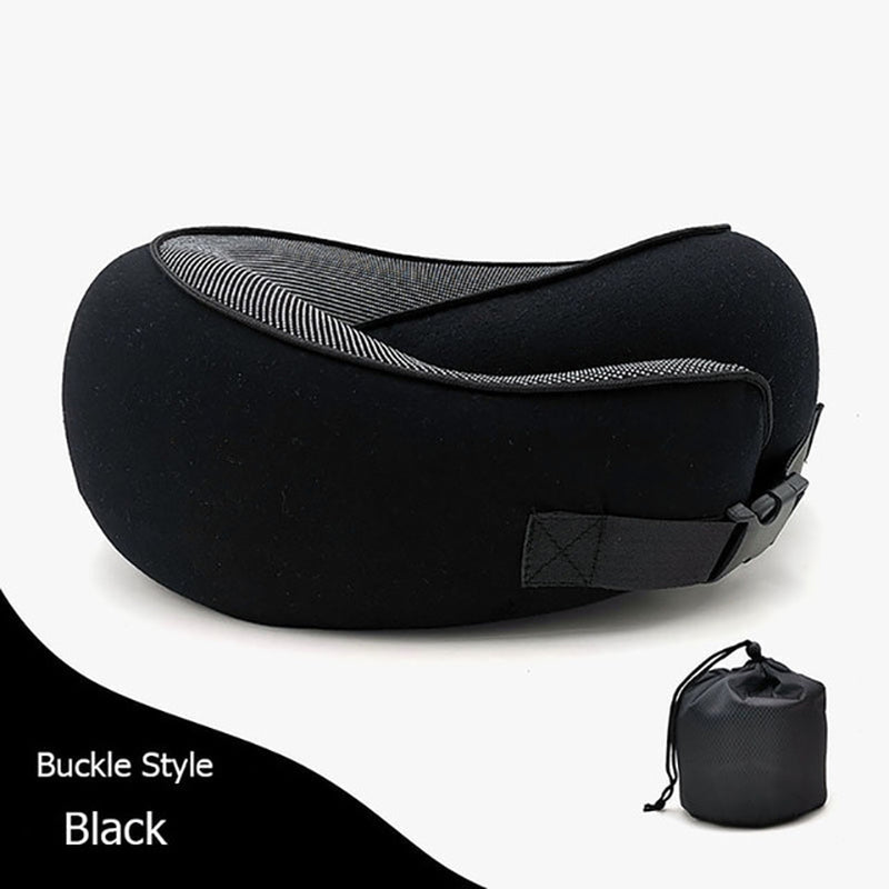 Travel Comfort Neck Pillow: Memory Foam Support for Restful Sleep Anywhere