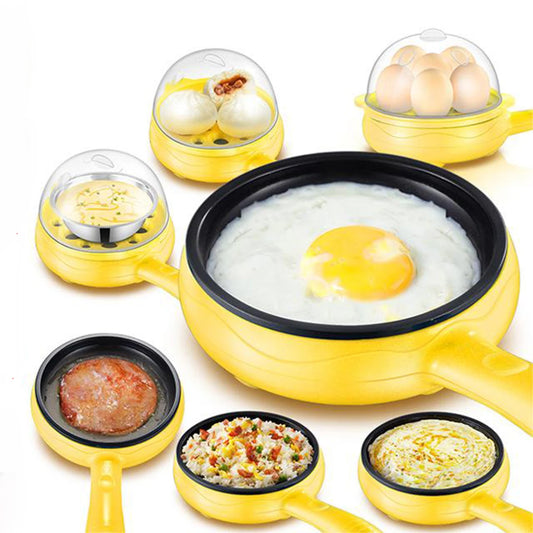 Electric 4-in-1 Meal Maker & Cooker - Ideal for Breakfasts, Lunches, and Dinners! Effortlessly Whip Up Eggs, Omelettes, Steam Vegetables, and More with Automatic Power-Off Technology