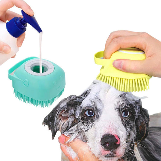 PawPal Soft Silicone Pet Grooming Glove: Gentle Bath Massage & Brush for Dogs and Cats - Safe and Easy Pet Care Too