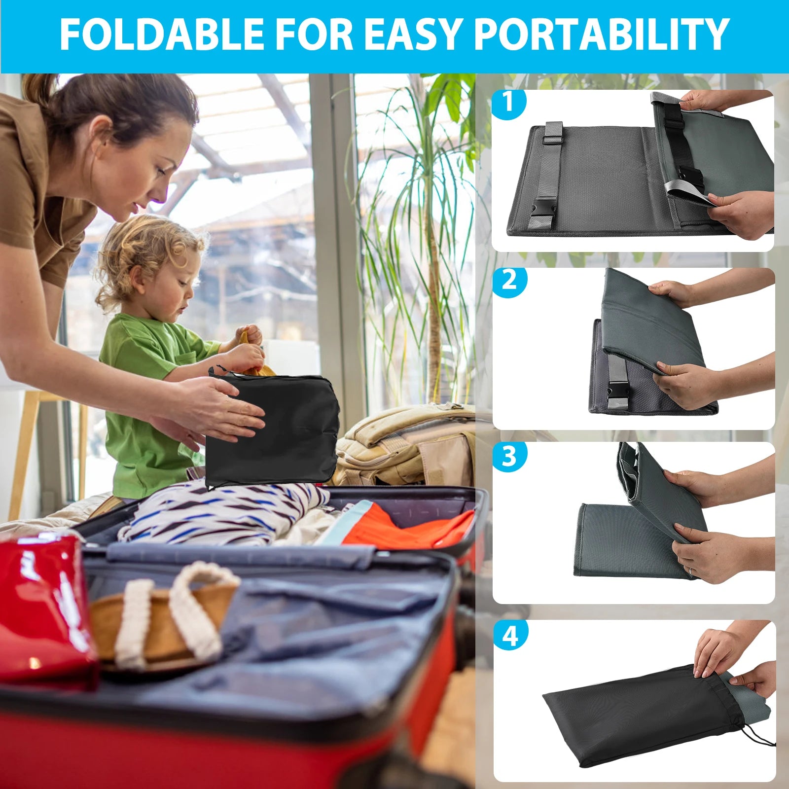 Portable Kids Travel Airplane Bed with Footrest Hammock: Extend Airplane Seat Comfort for Children