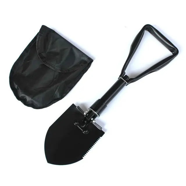 Portable Army Green Multifunctional Outdoor Shovel: Ideal for Camping and More!