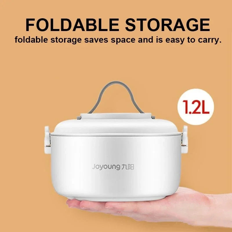 Compact 1.2L Electric Cooking Pot: Portable, Foldable, and Multifunctional for Dorms, Travel, and Outdoor Adventures