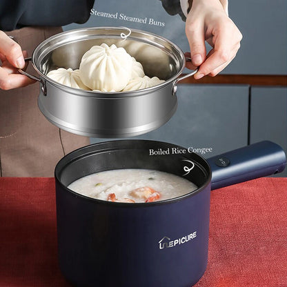 Versatile 220V Electric Cooker: Single/Double Layer Hot Pot & Rice Cooker for Home Use, Student Dorms, Mini Non-Stick Pan